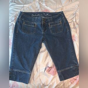 Industrial Cotton Denim Capris